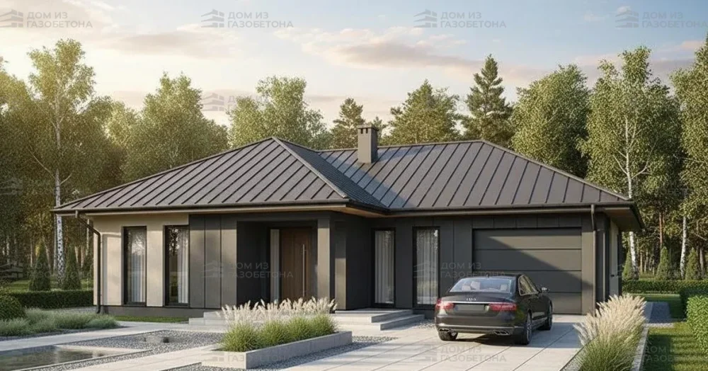 Проект Одноэтажный дом 9 на 20, 137 м2