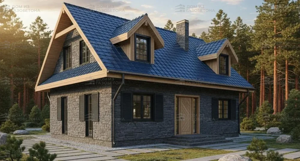 Проект Двухэтажный дом 9 на 11, 120 м2