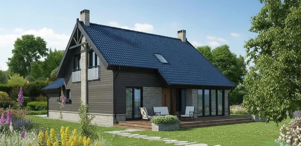 Проект Двухэтажный дом 11 на 14, 142 м2