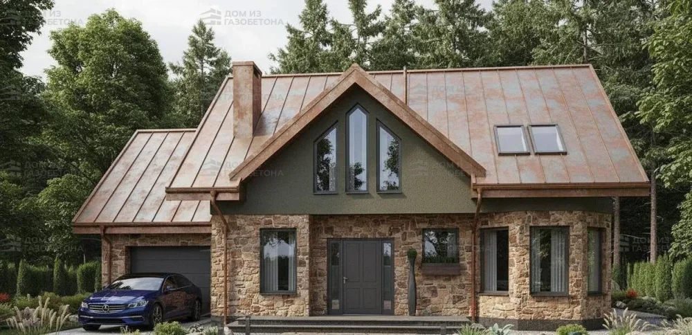 Проект Двухэтажный дом 14 на 10, 172 м2