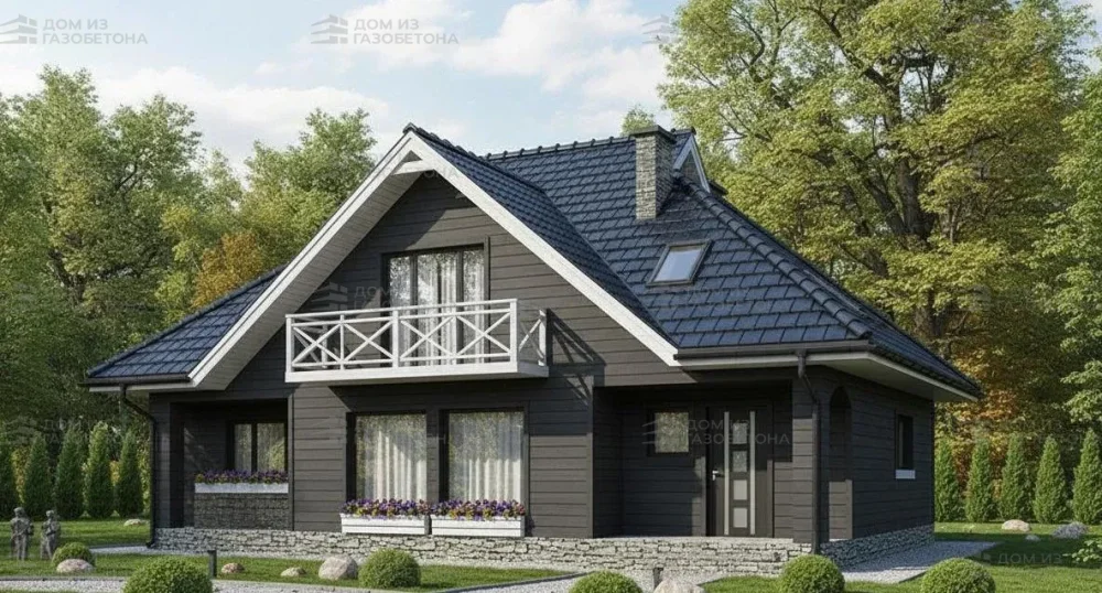 Проект Двухэтажный дом 13 на 12, 160 м2