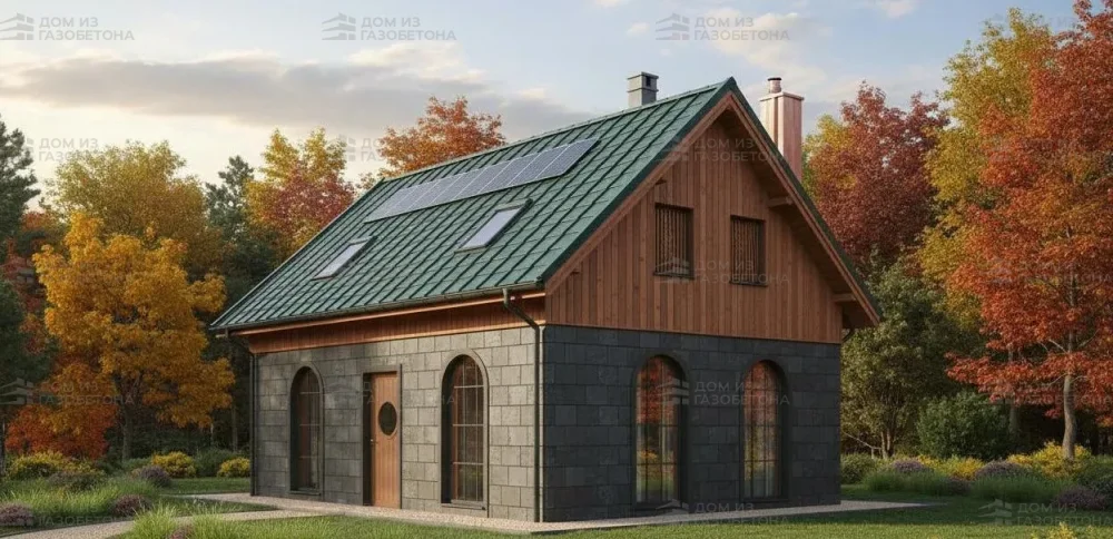 Проект Двухэтажный дом 11 на 9, 123 м2