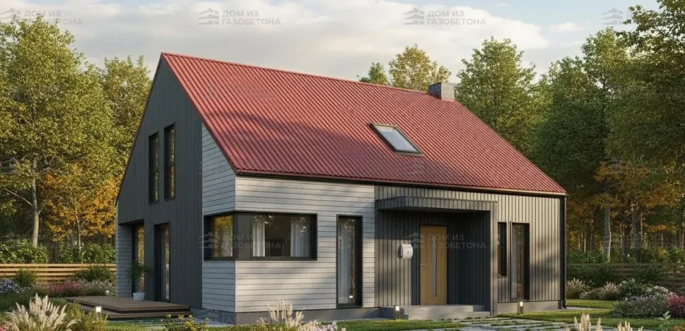 Проект Одноэтажный дом 10 на 12, 94 м2