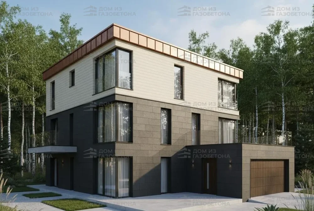 Проект Двухэтажный дом 15 на 12, 120 м2