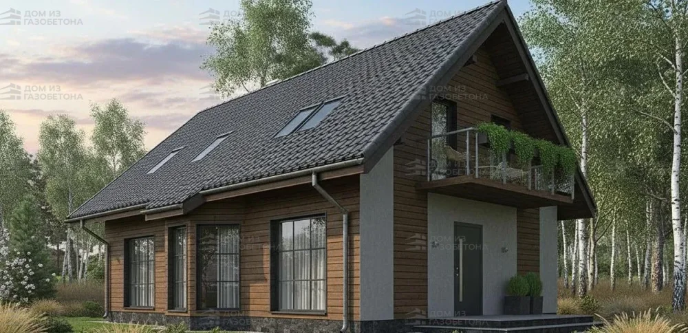 Проект Двухэтажный дом 8 на 12, 195 м2